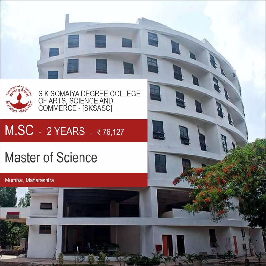 MASTER OF SCIENCE [M.SC] (Biotechnology) at S K Somaiya Degree College of Arts, Science And Commerce , Mumbai